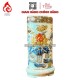 Ống Đựng Nhang Bát Tràng Men Rạn Đắp Nổi Vẽ Vàng Hoa Sen 231080