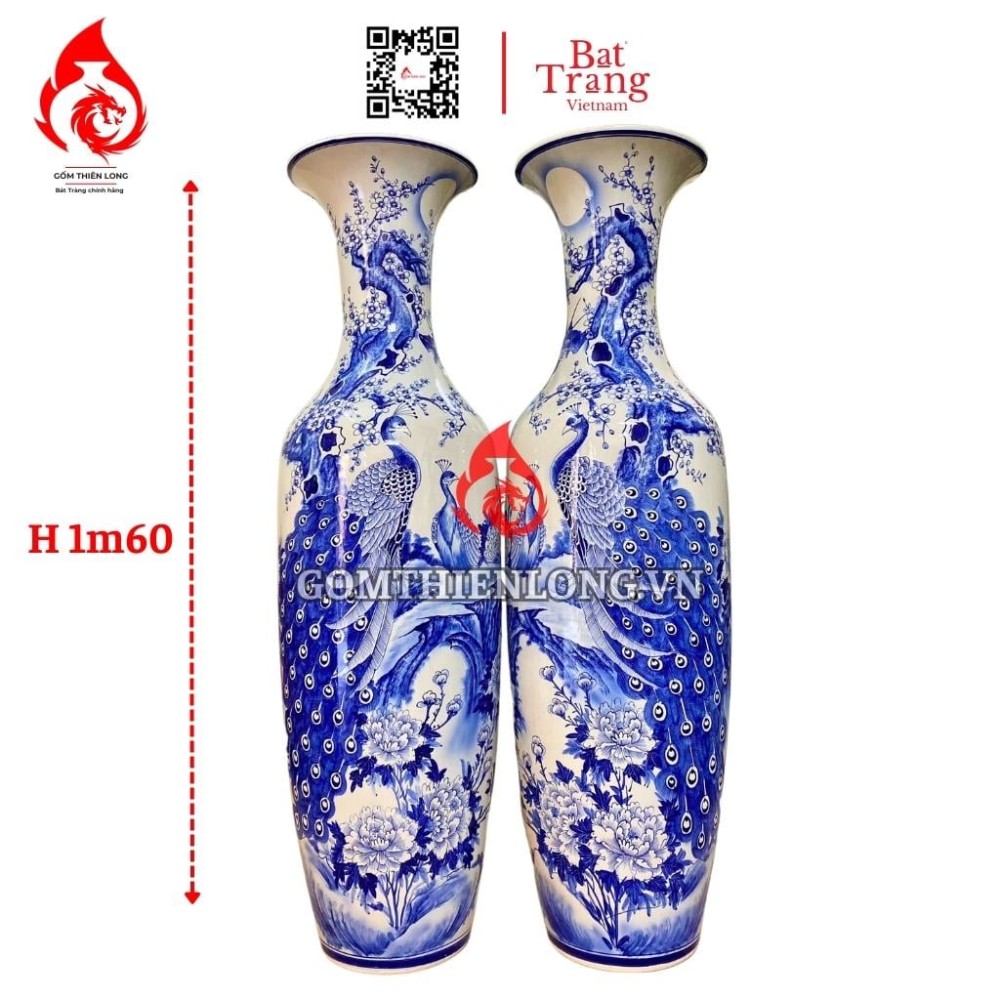 Lộc Bình Bát Tràng Công Hoa Phú Quý 230105