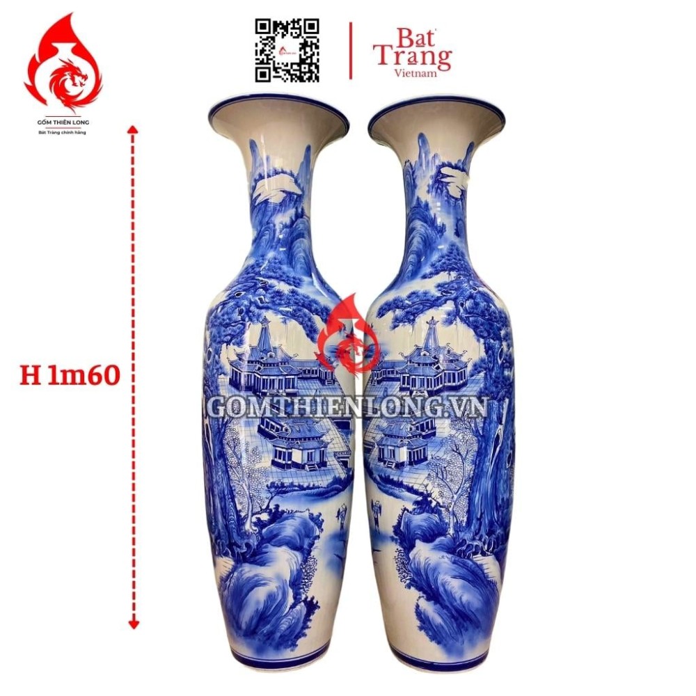 Lộc Bình Bát Tràng Tùng Chùa 230106