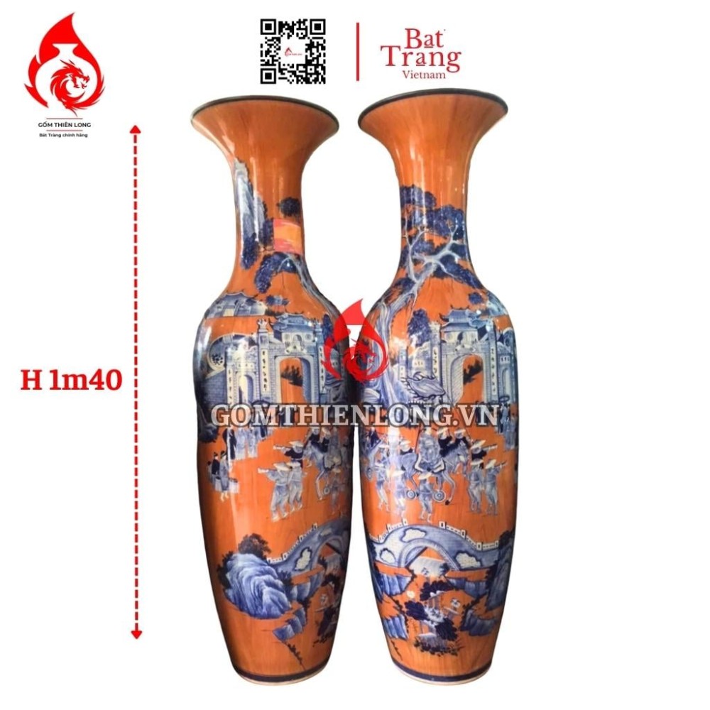 Lộc Bình Bát Tràng Vinh Quy Bái Tổ 230115