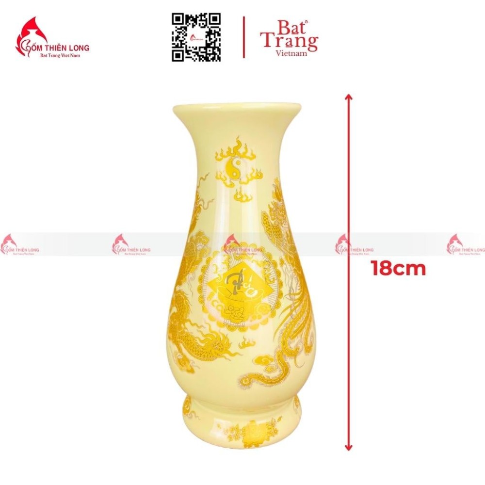 Lọ Hoa Bàn Thờ Màu Vàng 230833