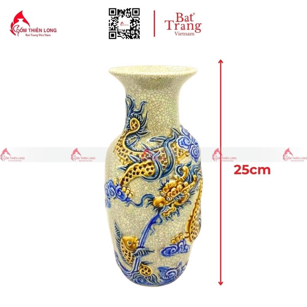 Lọ Hoa Bàn Thờ Men Rạn Nổi 230840