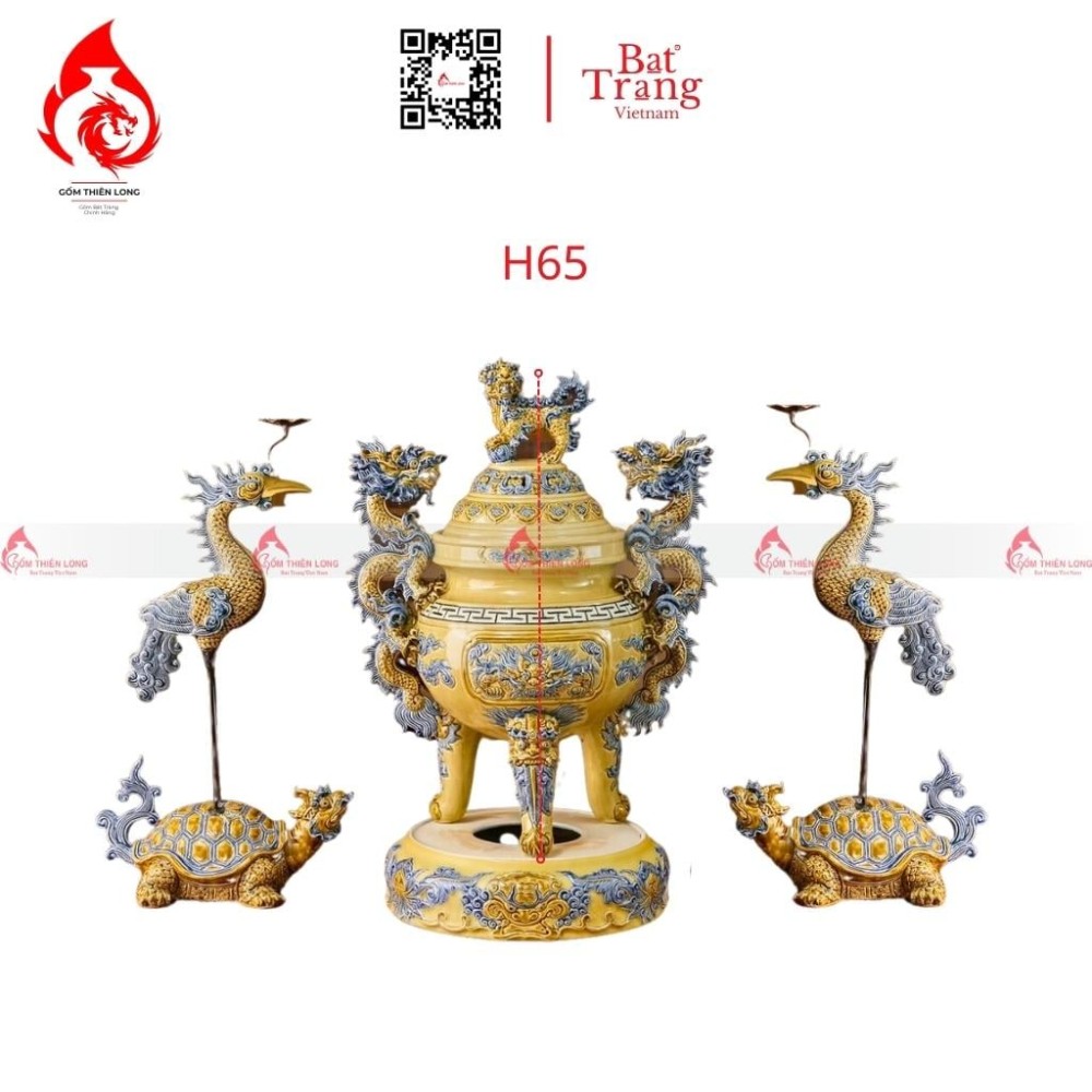 Bộ Đỉnh Hạc Tam Sự Men Cổ Hoàng Tộc 230854