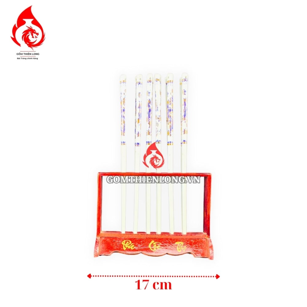 Bộ Bát Đĩa Thắp Hương Men Lam Ngọc Vẽ Vàng 231221