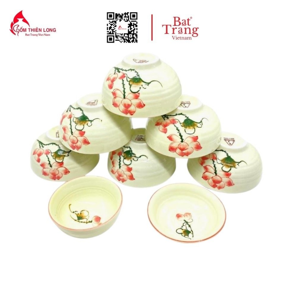 Bộ Bát Đĩa Thắp Hương Sen Hồng 236620