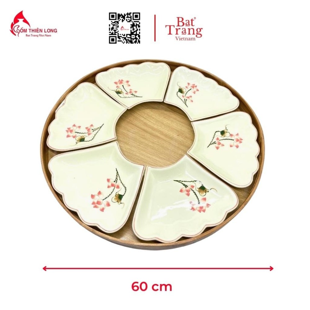 Bộ Bát Đĩa Thắp Hương Sen Hồng 236620