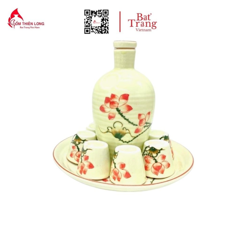 Bộ Bát Đĩa Thắp Hương Sen Hồng 236620