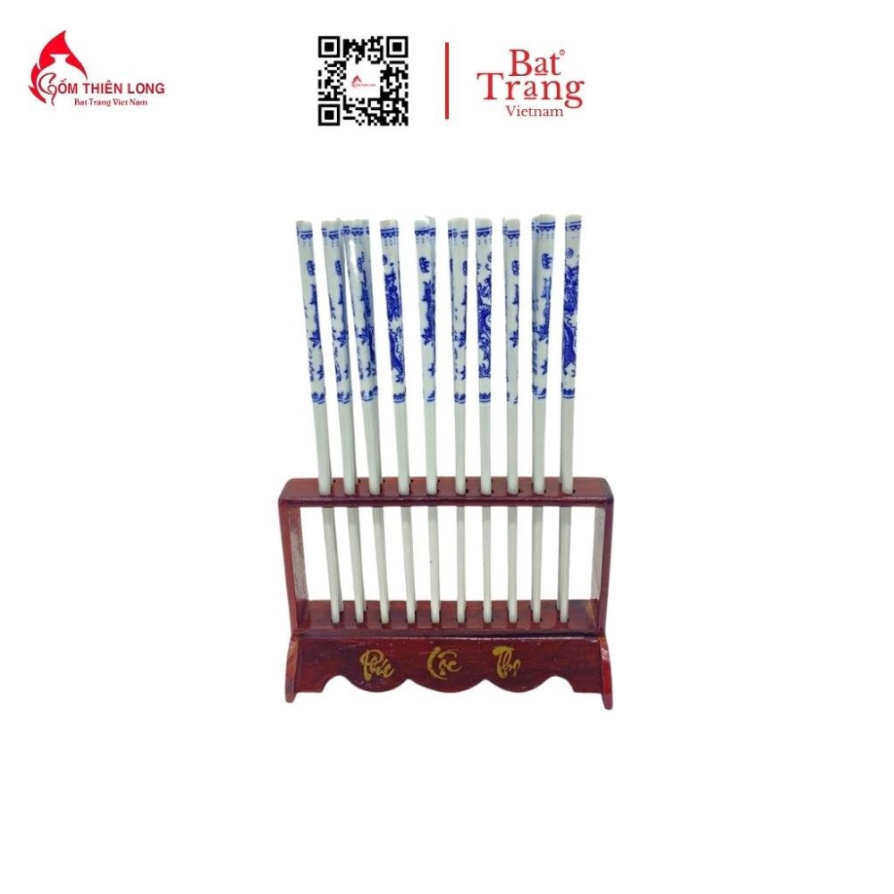 Bộ Bát Đĩa Thắp Hương Men Lam Ngọc Vẽ Sen