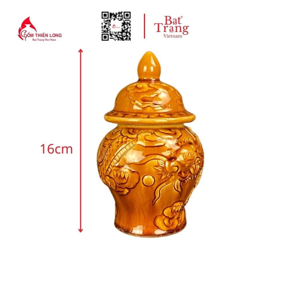 Bộ Đồ Thờ Bát Tràng Men Ánh Vàng Hoàng Thổ 236983