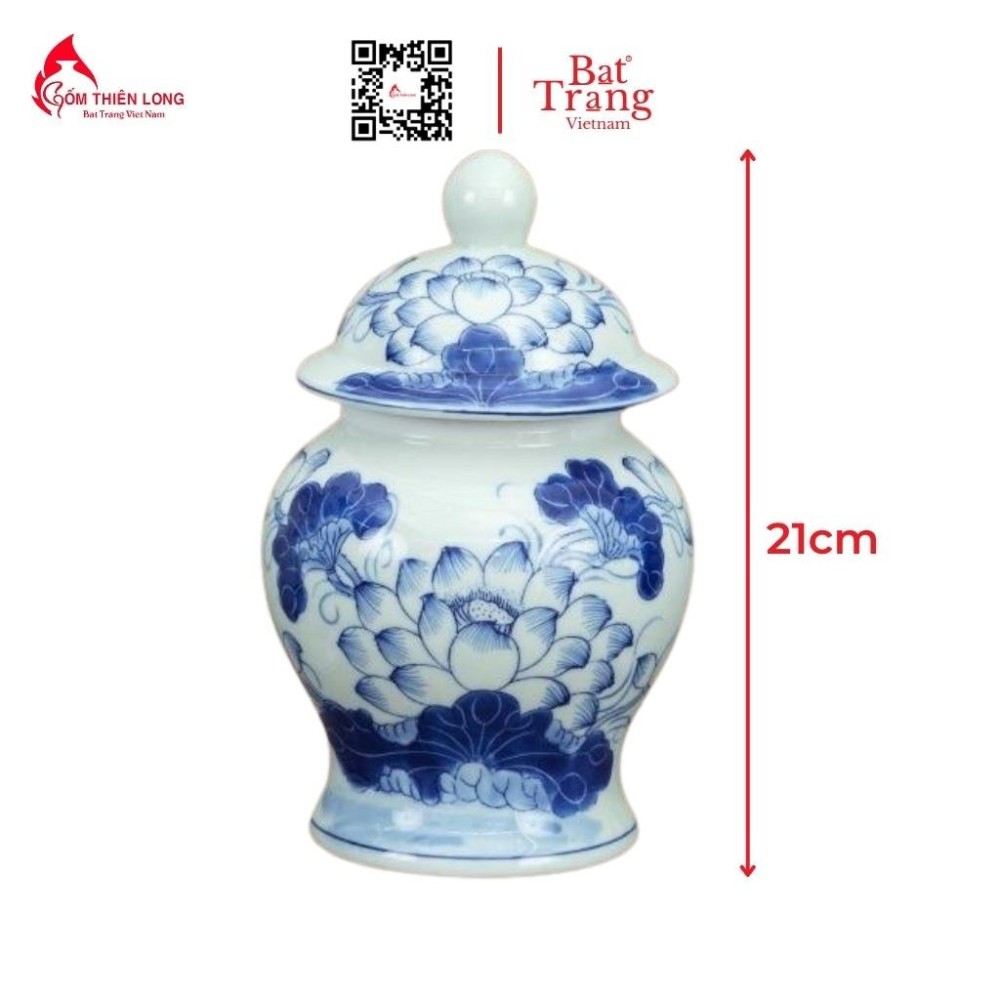 Bộ Đồ Thờ Bát Tràng Bát Hương Quả Lựu Men Lam 236984