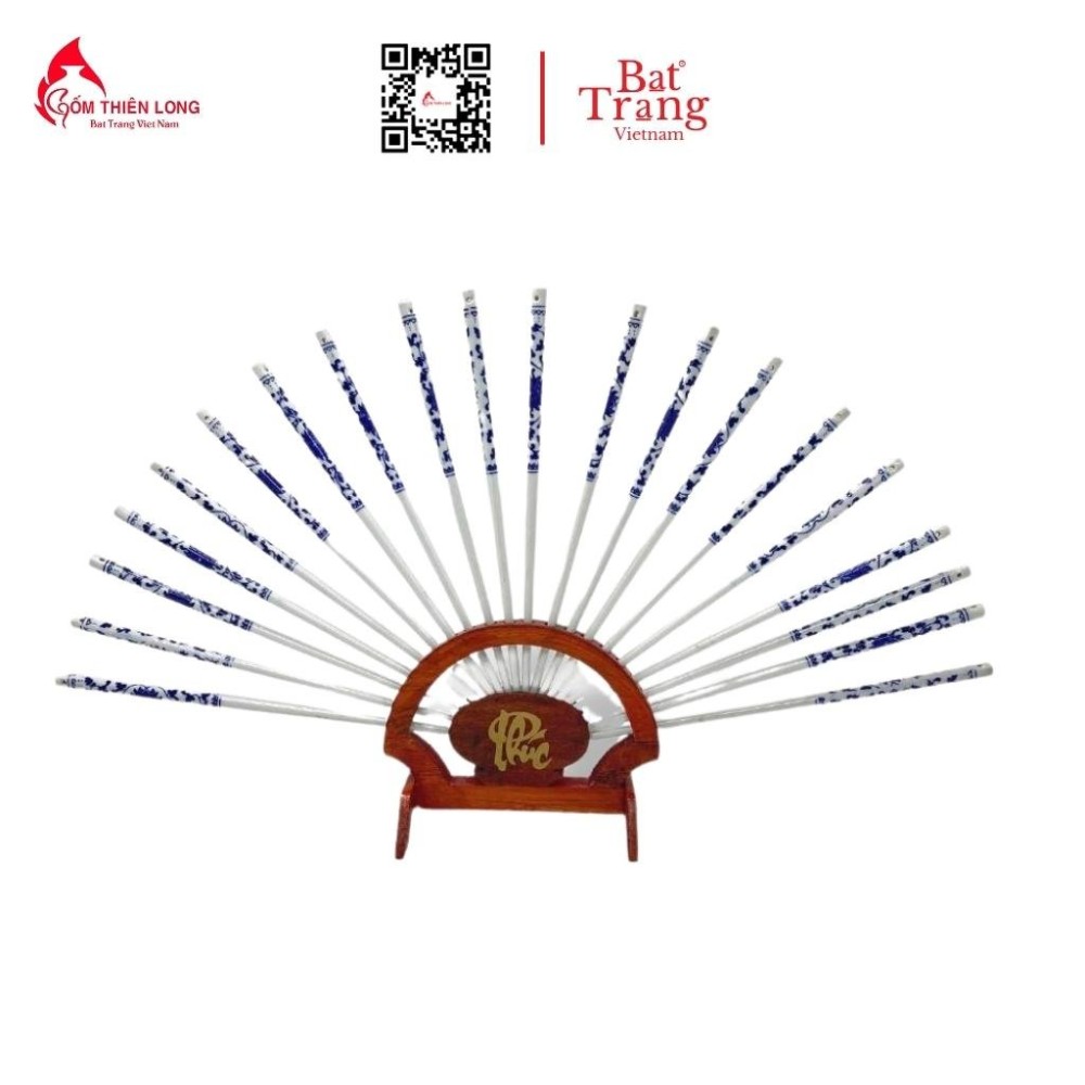 Bộ Đồ Thờ Bát Tràng Bát Hương Quả Lựu Men Lam 236984