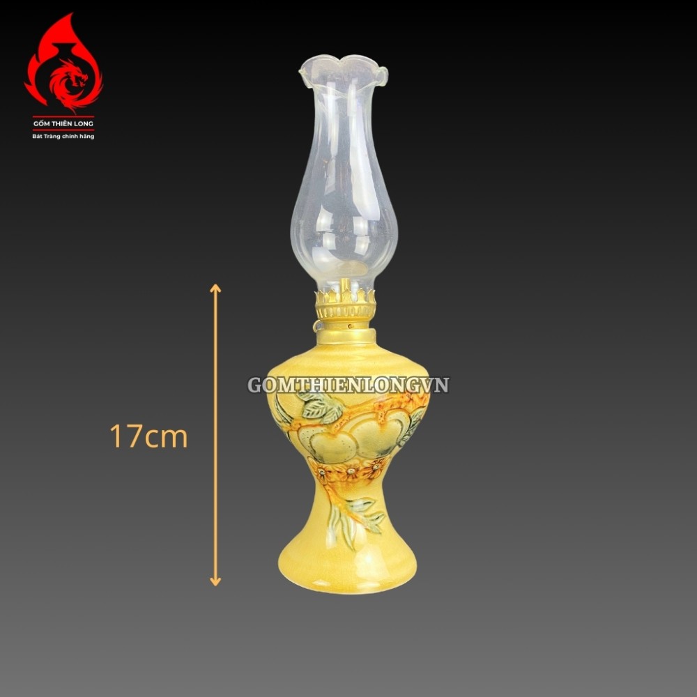 Bộ Đồ Thờ Bát Tràng Men Rạn Vàng Hoàng Lưu Ly Đắp Nổi 236985