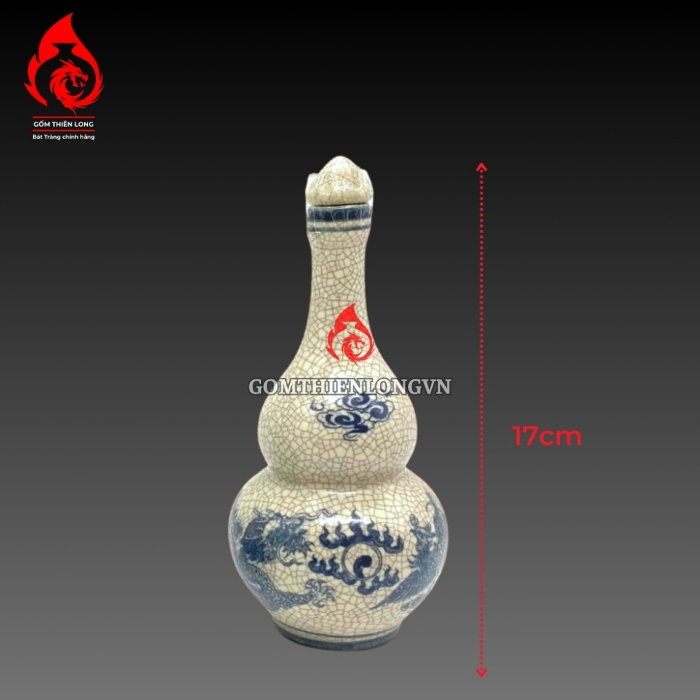 Bộ Đồ Thờ Bát Tràng Men Rạn Vẽ Rồng Phượng 236987