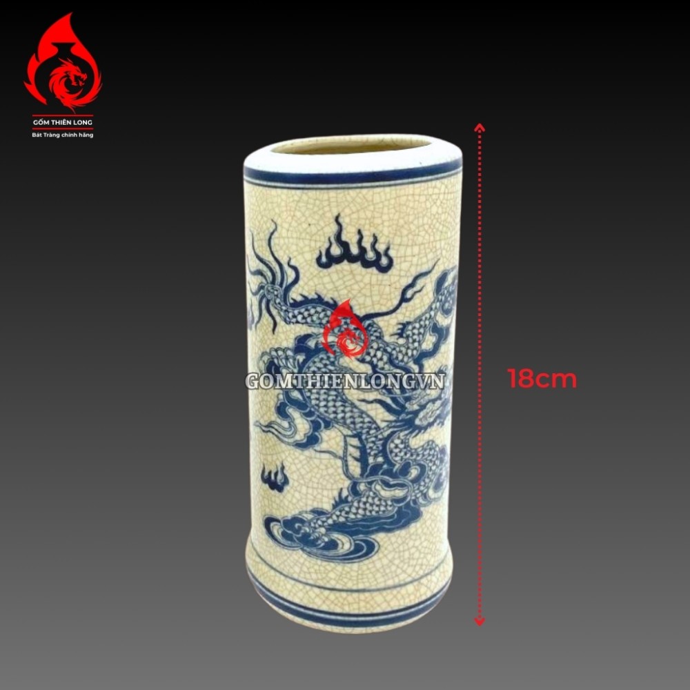 Bộ Đồ Thờ Bát Tràng Men Rạn Vẽ Rồng Phượng 236987