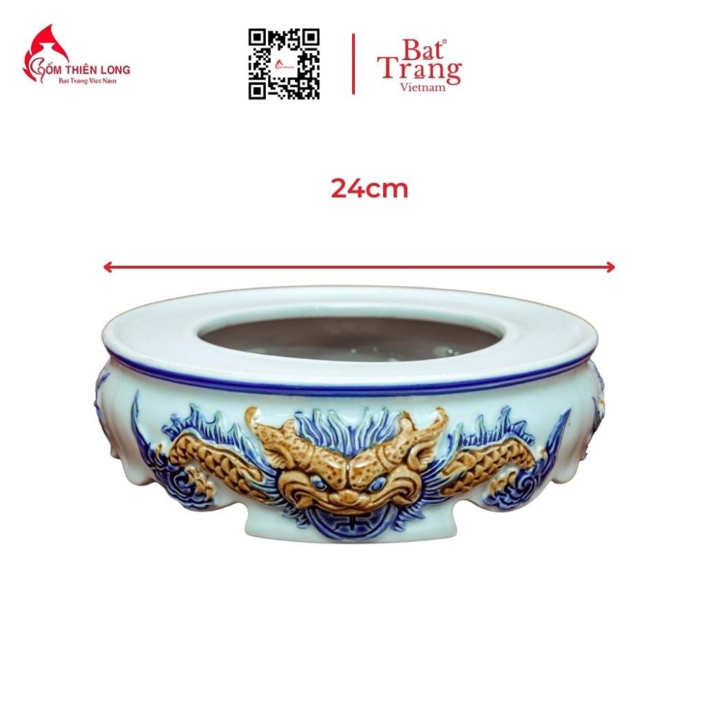 Bộ Đồ Thờ Bát Tràng Men Ngọc Đắp Nổi 236988