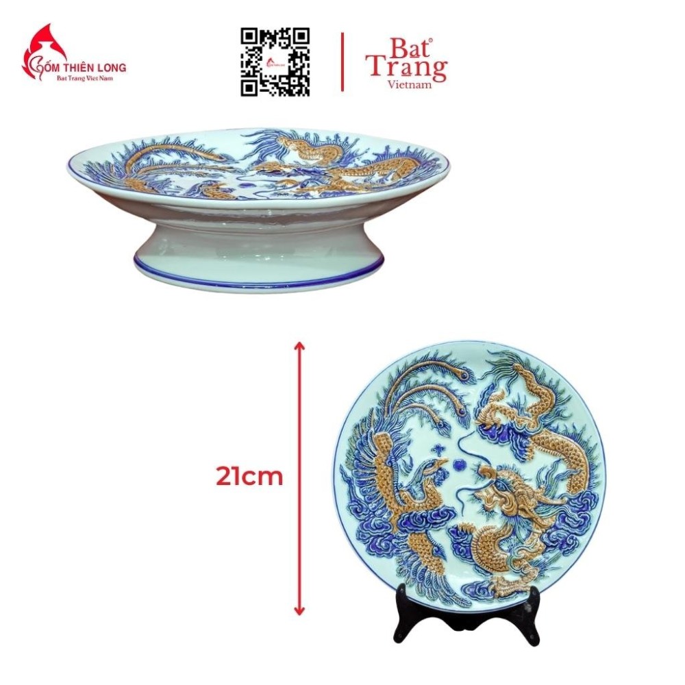 Bộ Đồ Thờ Bát Tràng Men Ngọc Đắp Nổi 236988