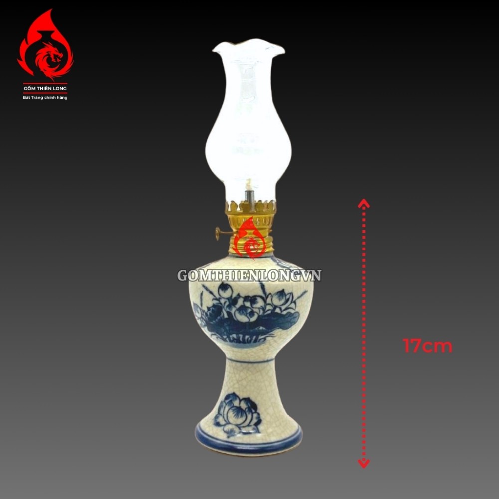 Bộ Đồ Thờ Bát Tràng Men Rạn Vẽ Hoa Sen 236990