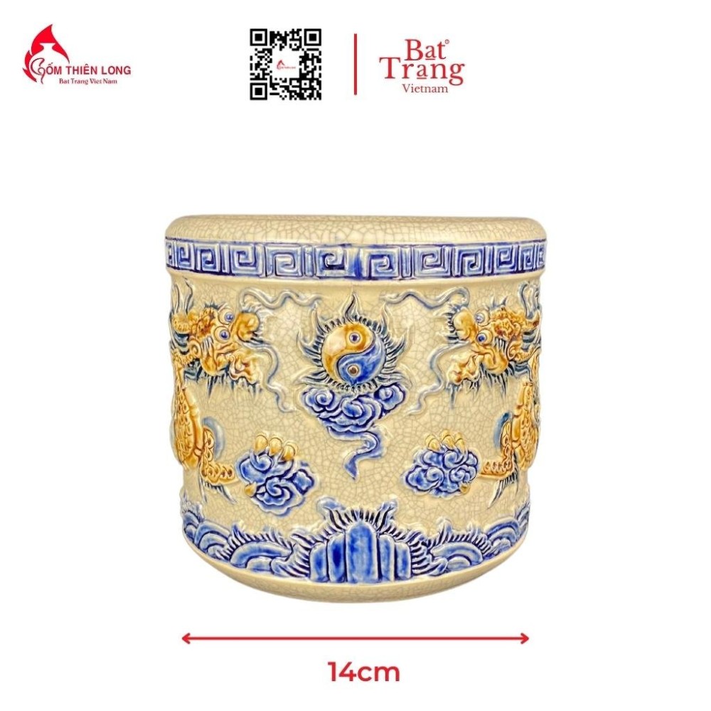 Bộ Đồ Thờ Men Rạn Đắp Nổi Bát Tràng 236992