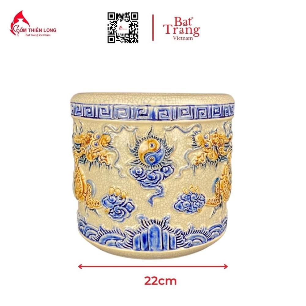 Bộ Đồ Thờ Men Rạn Đắp Nổi Bát Tràng 236992