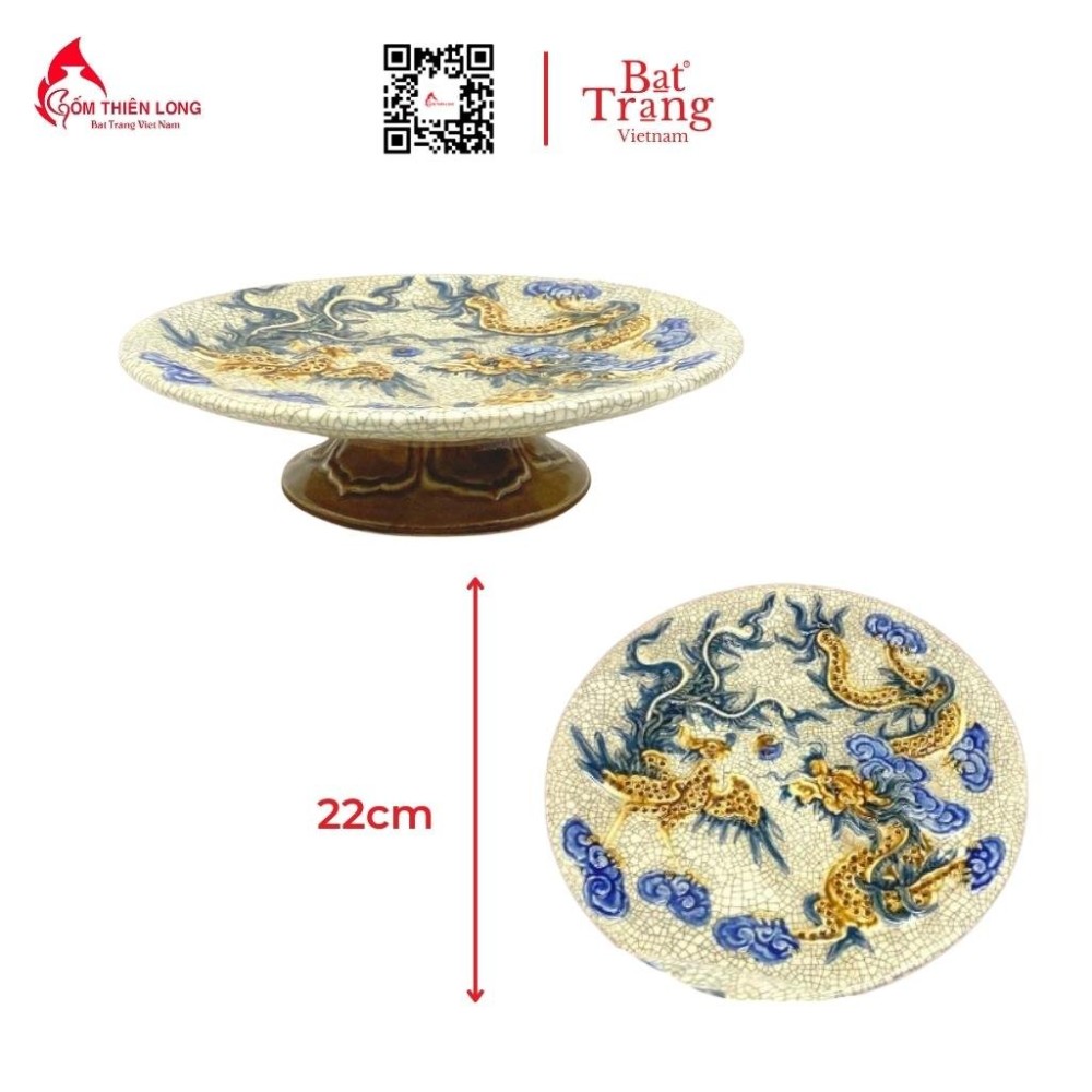 Bộ Đồ Thờ Men Rạn Đắp Nổi Bát Tràng 236992