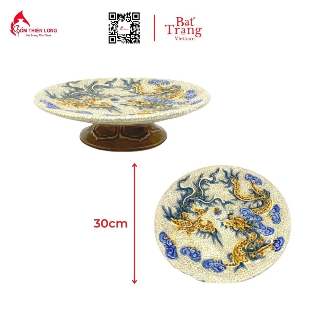 Bộ Đồ Thờ Men Rạn Đắp Nổi Bát Tràng 236992