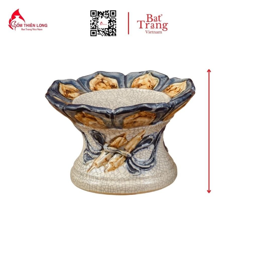 Bộ Đồ Thờ Men Rạn Đắp Nổi Bát Tràng 236992