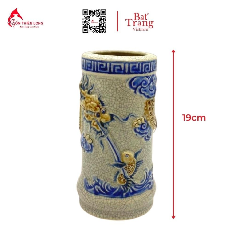 Bộ Đồ Thờ Men Rạn Đắp Nổi Bát Tràng 236992