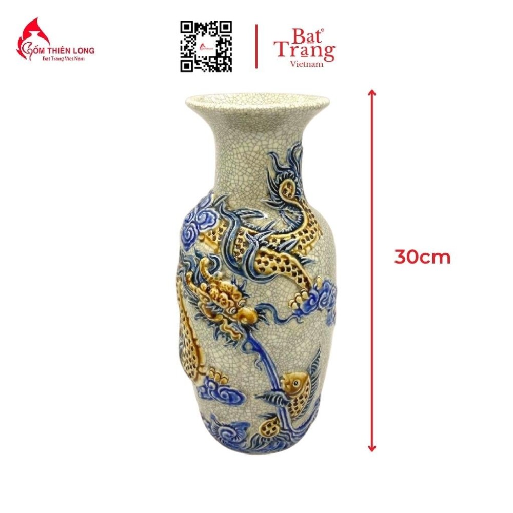 Bộ Đồ Thờ Men Rạn Đắp Nổi Bát Tràng 236992