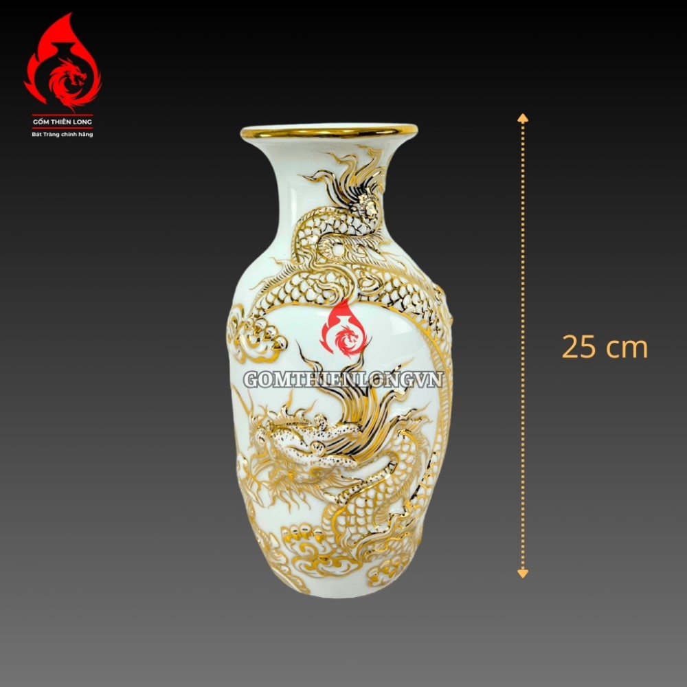 Bộ Đồ Thờ Bát Tràng Vẽ Vàng Hoàng Kim 250428