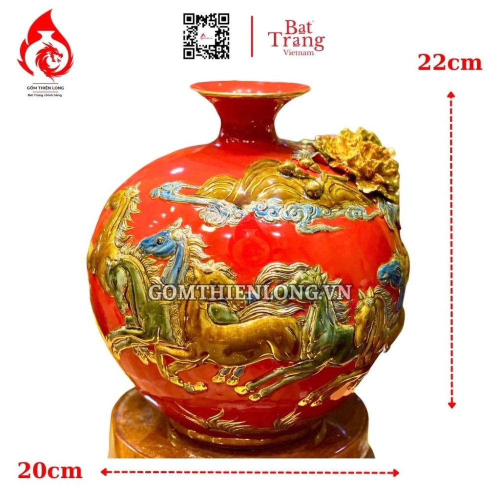 Bình Hút Lộc Mã Đáo Thành Công Màu Đỏ