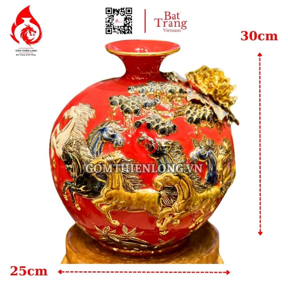 Bình Hút Lộc Mã Đáo Thành Công Màu Đỏ