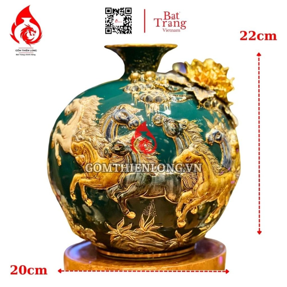 Bình Hút Lộc Mã Đáo Thành Công Màu Xanh Lục Bảo 263313