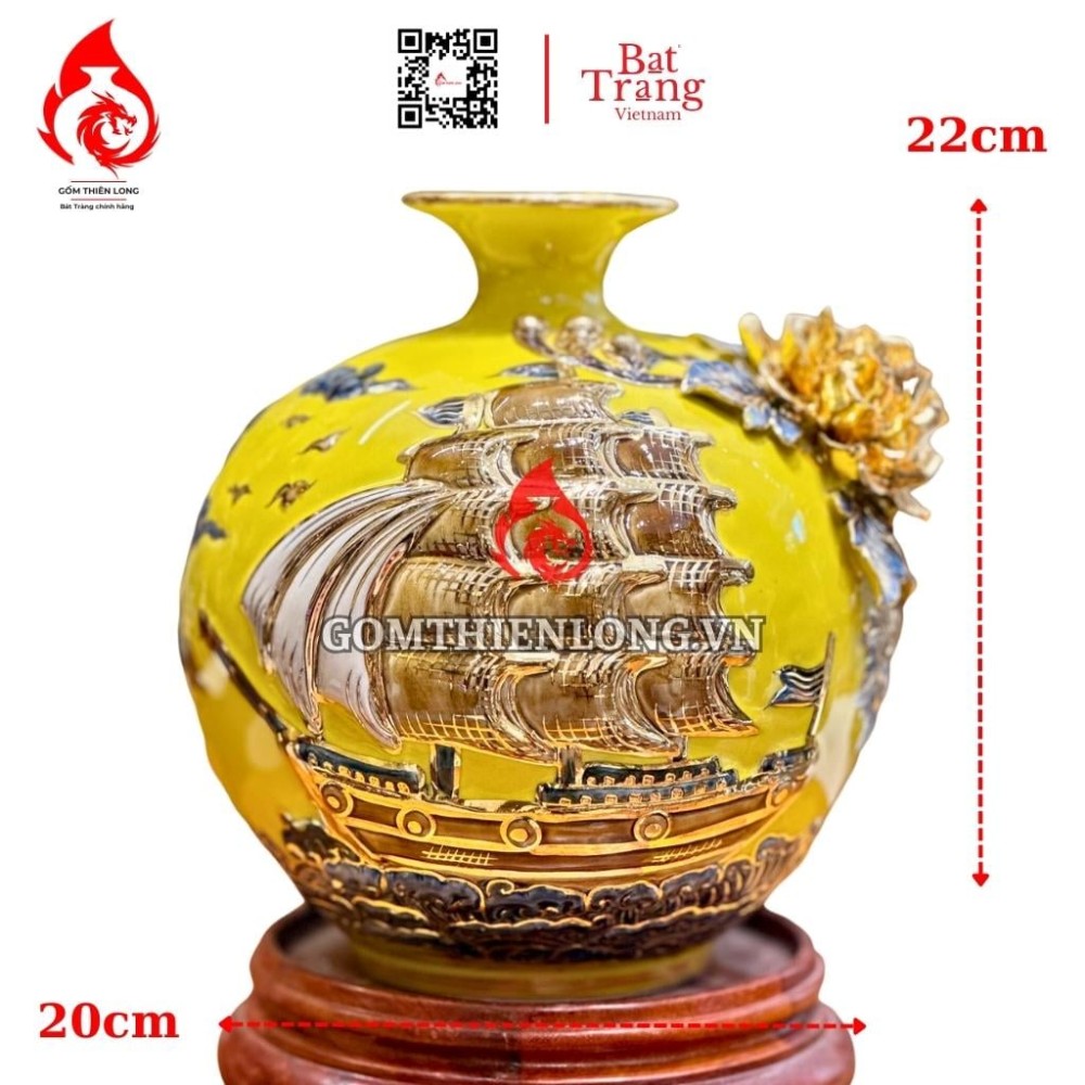 Bình Hút Lộc Thuận Buồm Xuôi Gió Màu Vàng 263399