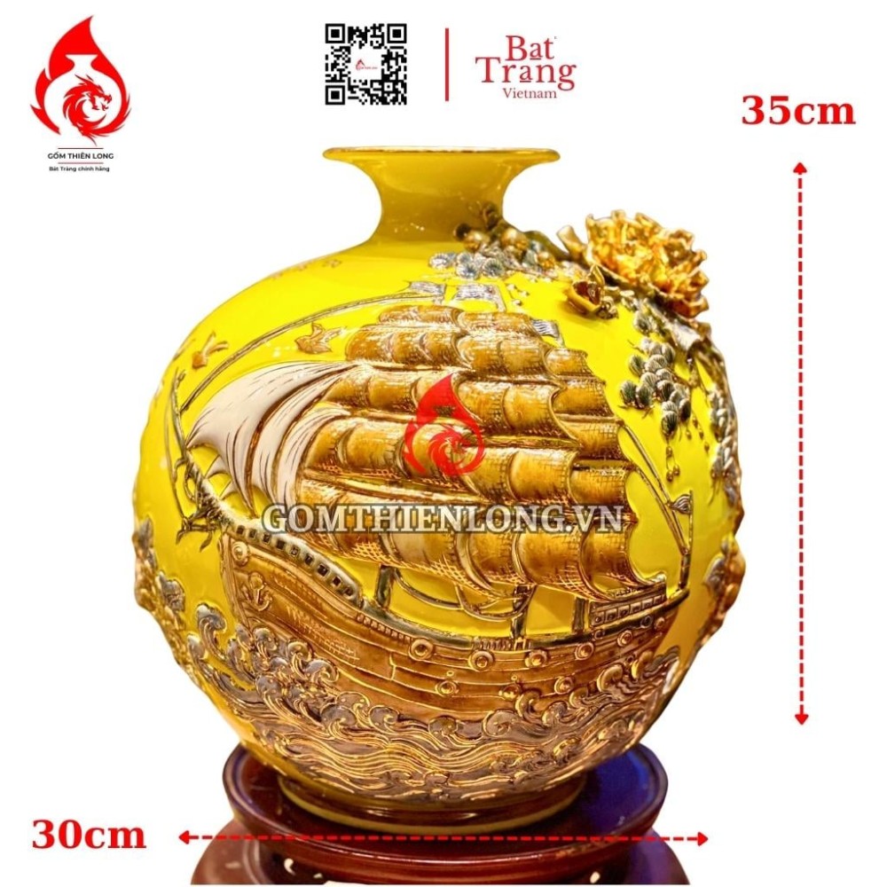 Bình Hút Lộc Thuận Buồm Xuôi Gió Màu Vàng 263399