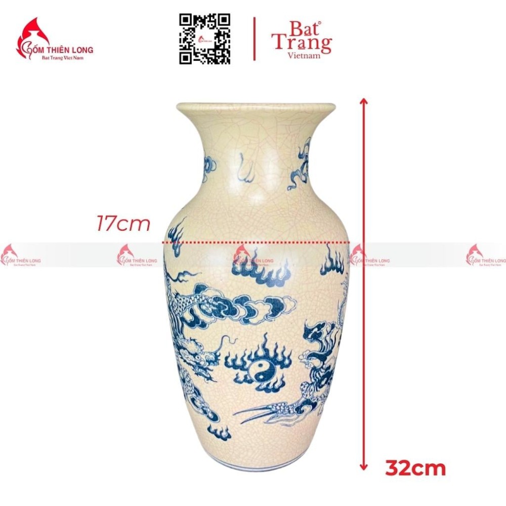 Lọ Hoa Bàn Thờ Men Rạn R230842