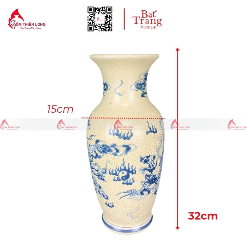 Lọ Hoa Bàn Thờ Men Rạn R230842