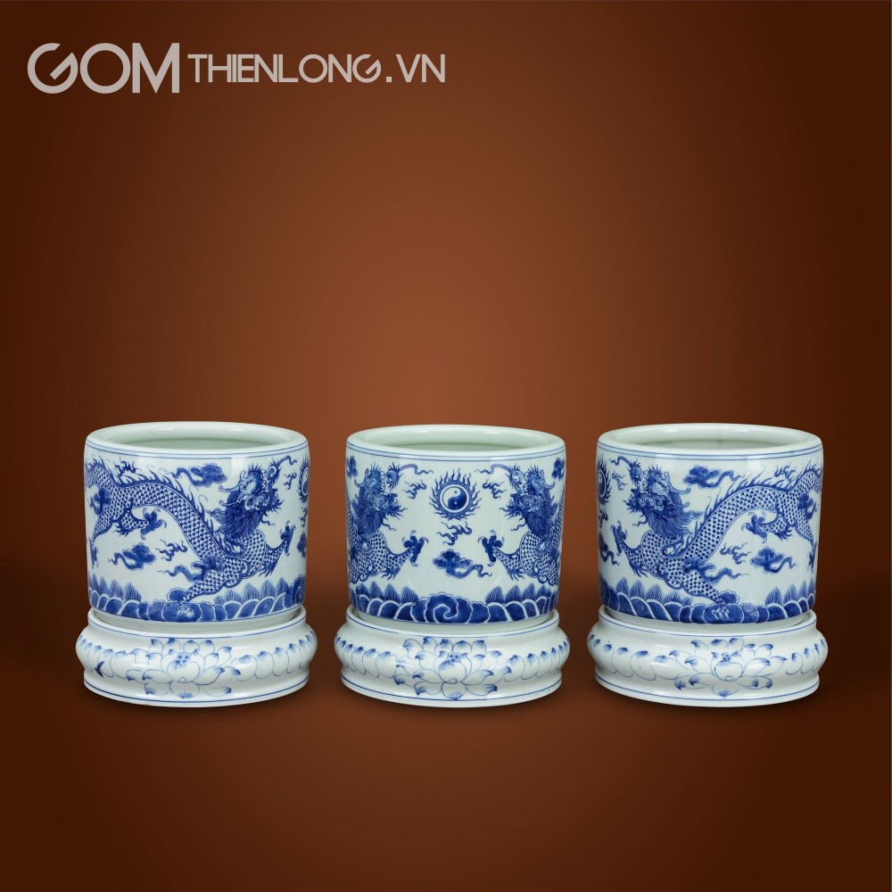 Bộ Đồ Thờ Bát Tràng Men Lam 236989