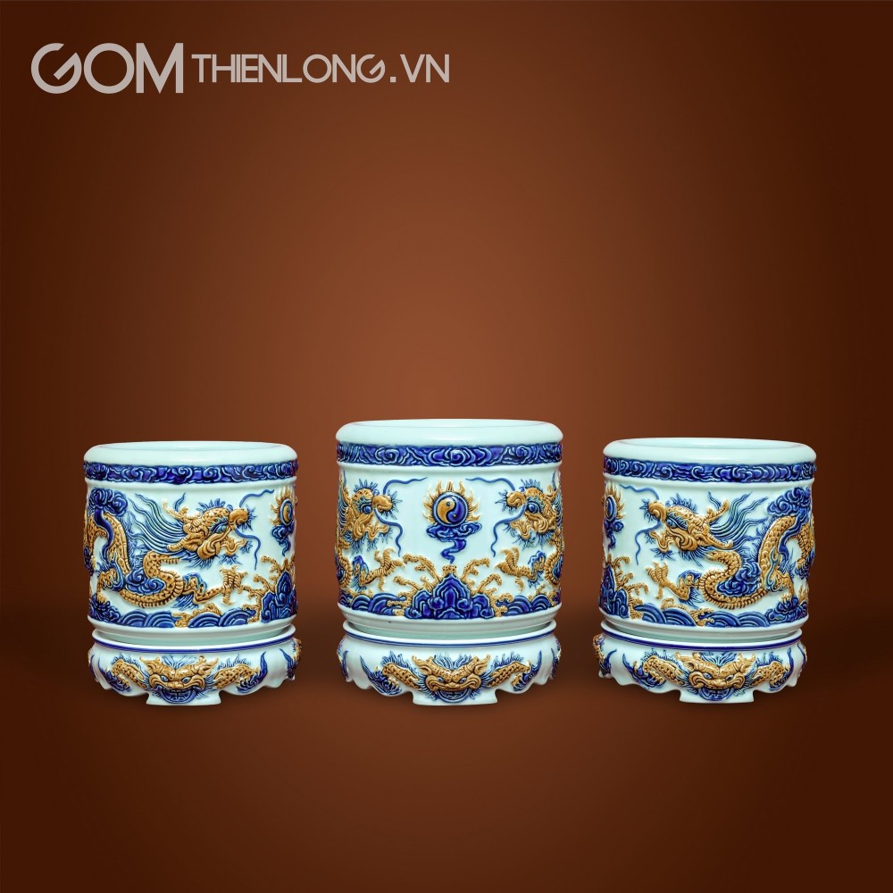 Bộ Đồ Thờ Thần Tài Men Ngọc Đắp Nổi 236988FIX