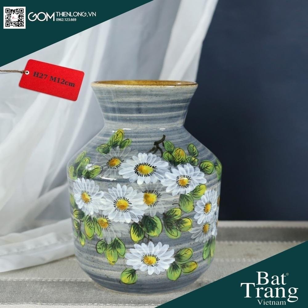 Bình Cắm Hoa Men Ganh Xanh Dương 226006