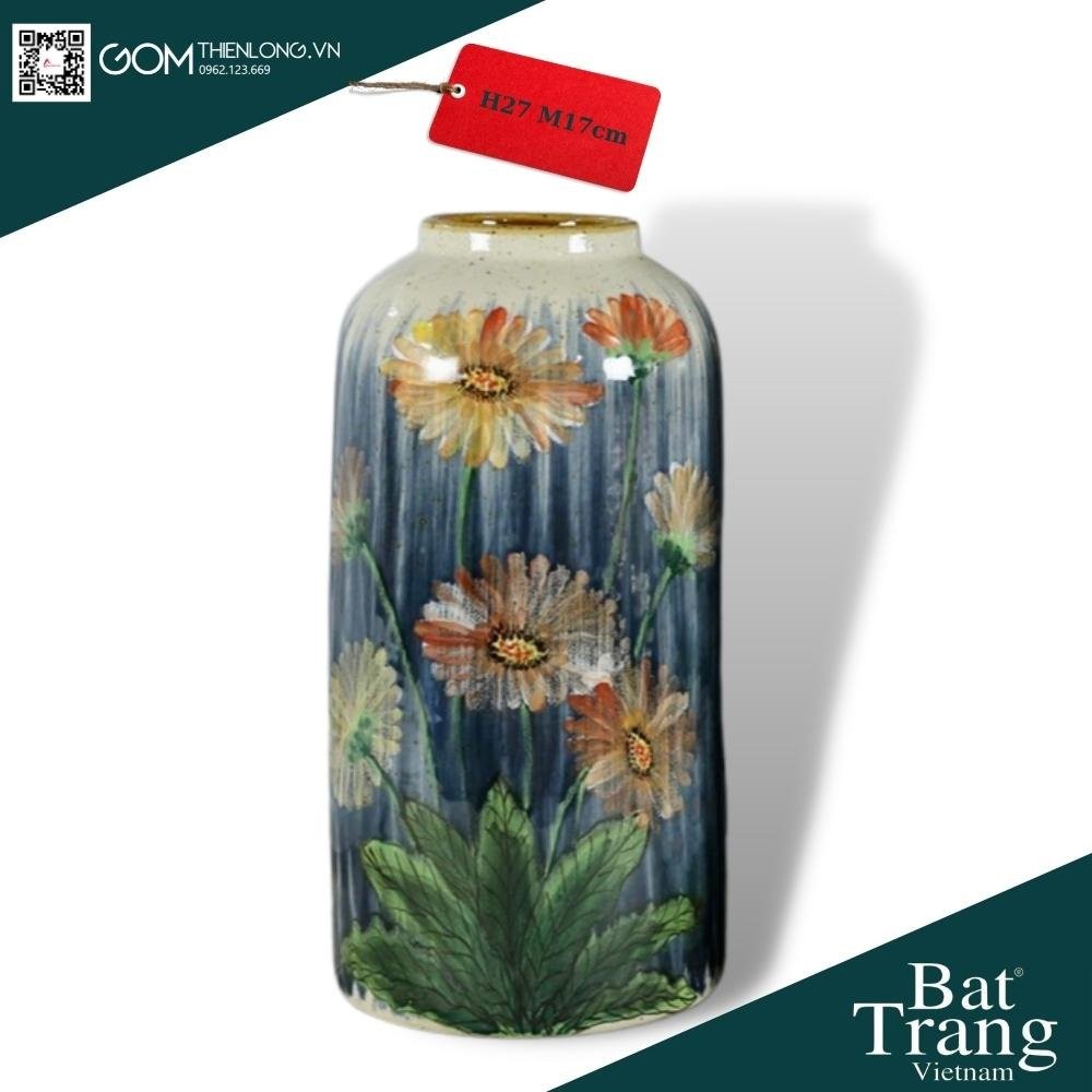Bình Cắm Hoa Men Ganh Xanh Dương 226006