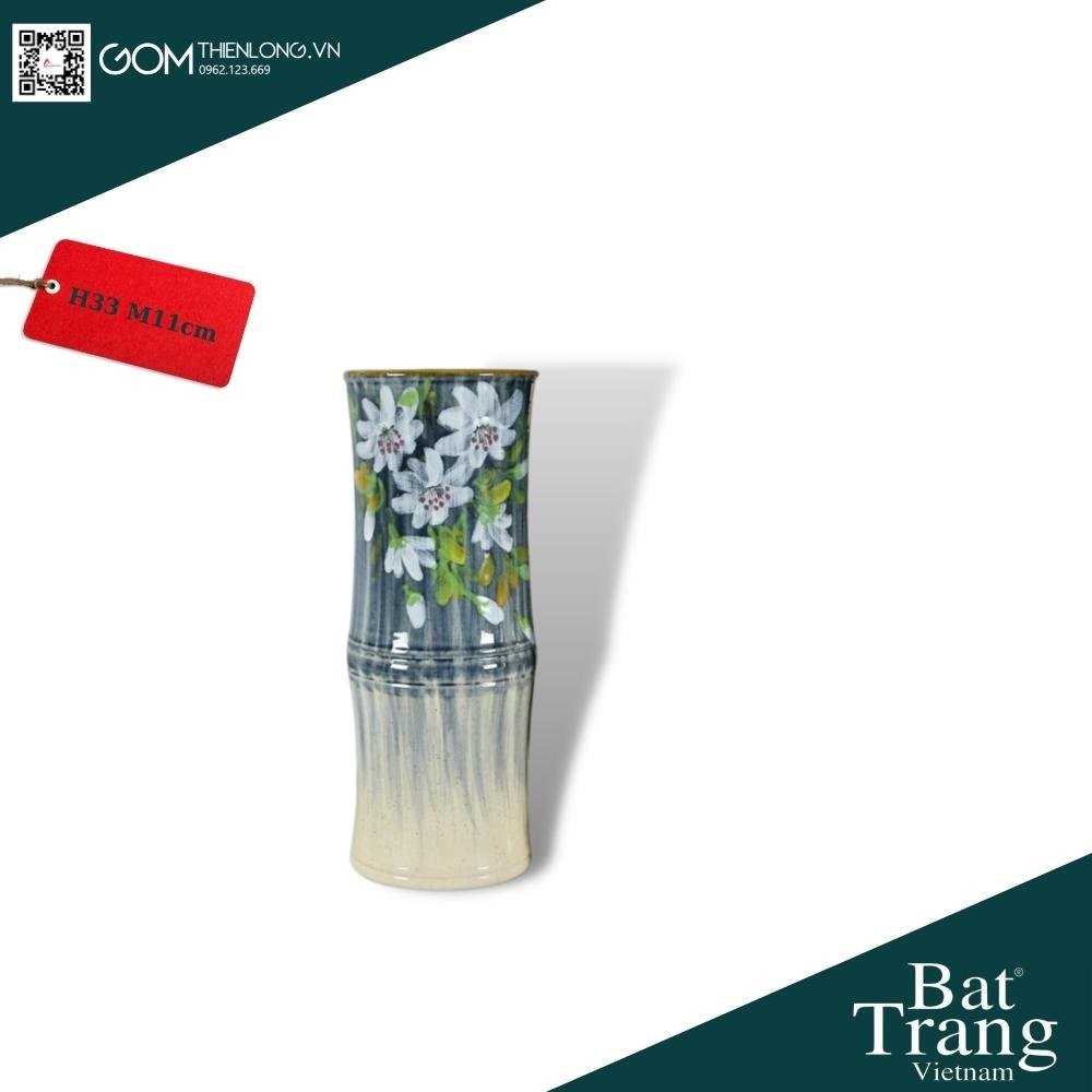 Bình Cắm Hoa Men Ganh Xanh Dương 226006