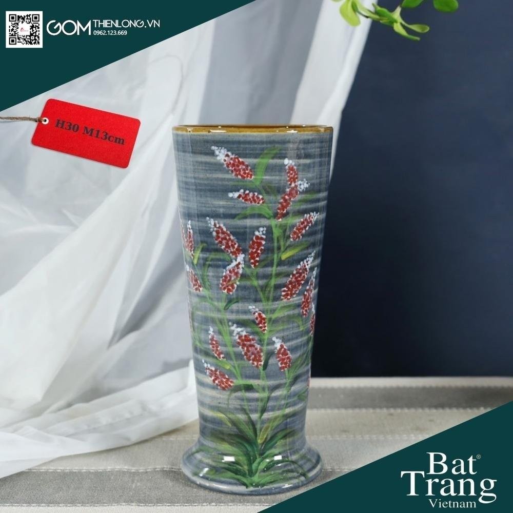 Bình Cắm Hoa Men Ganh Xanh Dương 226006