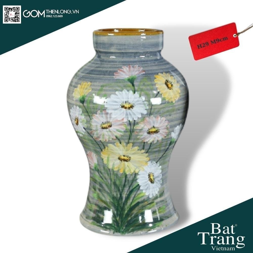 Bình Cắm Hoa Men Ganh Xanh Dương 226006