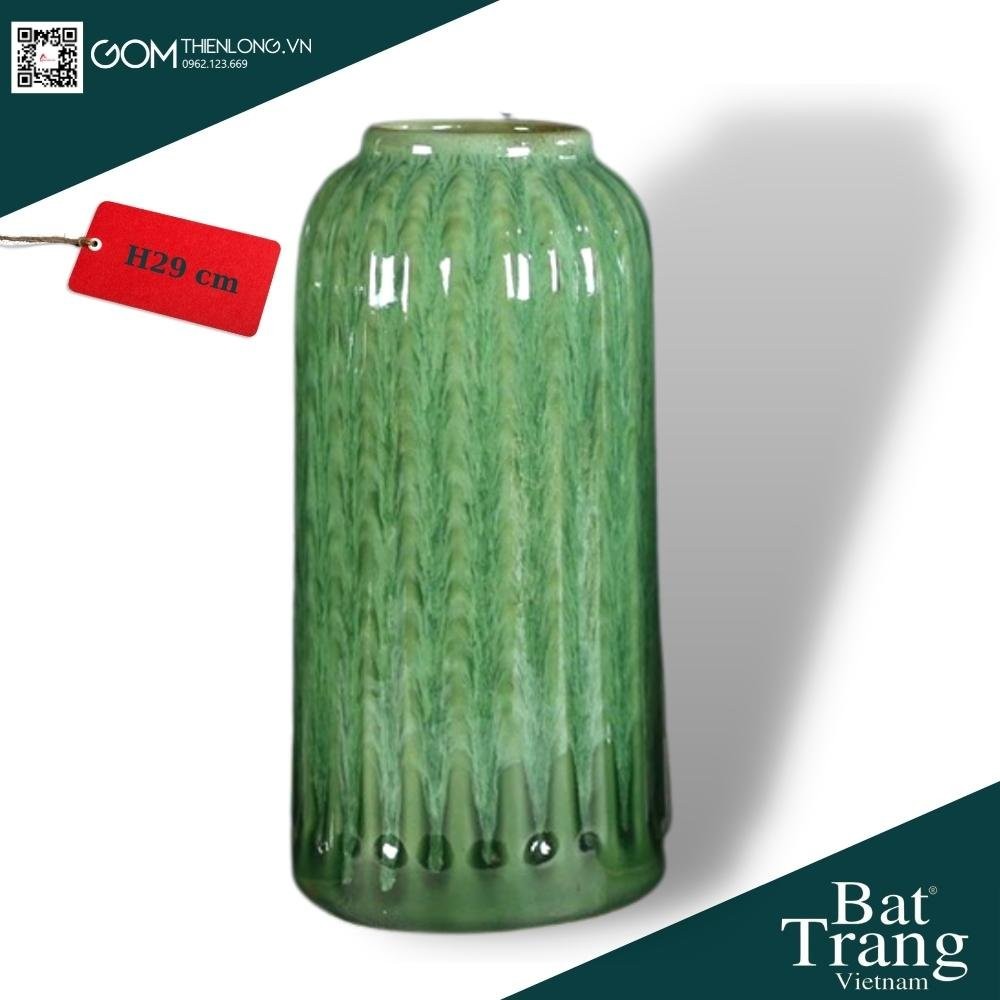 Bình Cắm Hoa Xanh Ngọc Men Hỏa Biến 226003