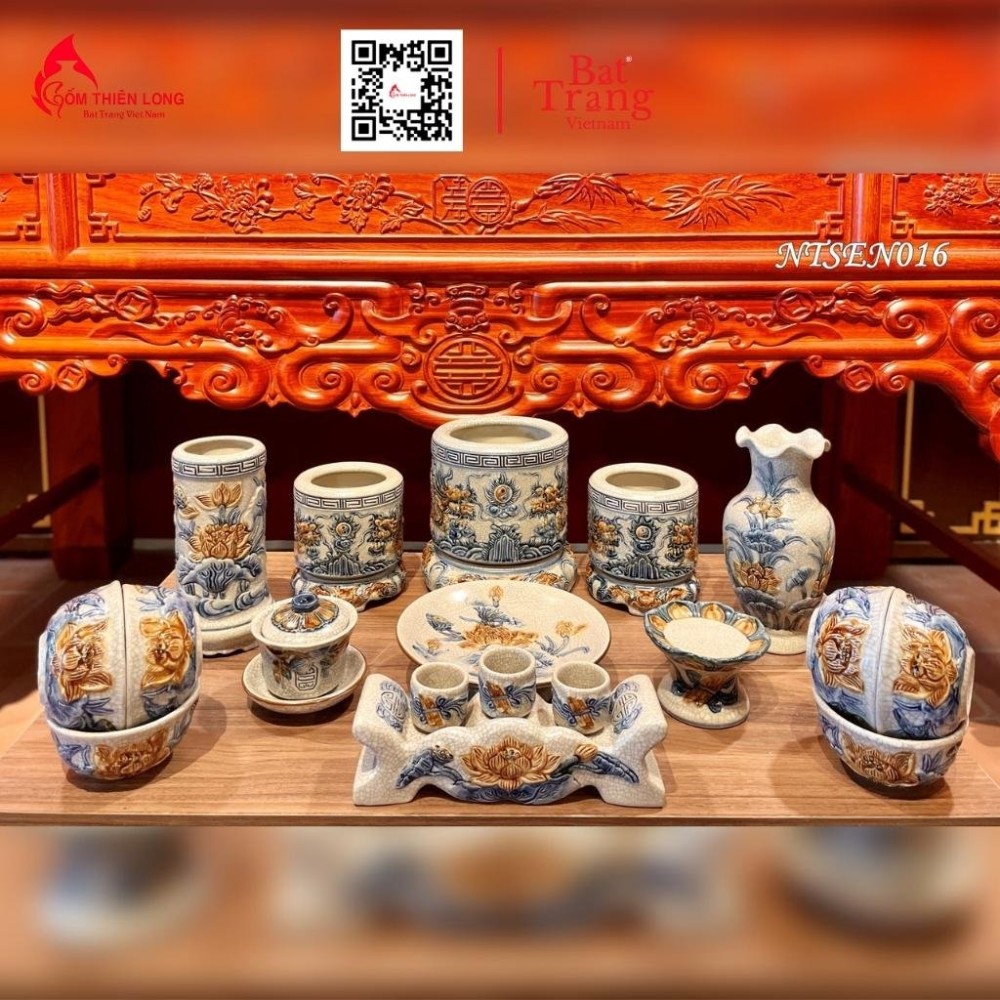 Bát Hương Men Rạn Đắp Nổi Rồng 236686