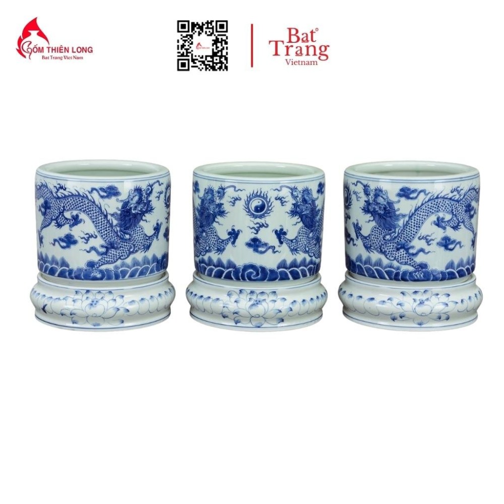 Bộ Đồ Thờ Bát Tràng Men Lam 236989