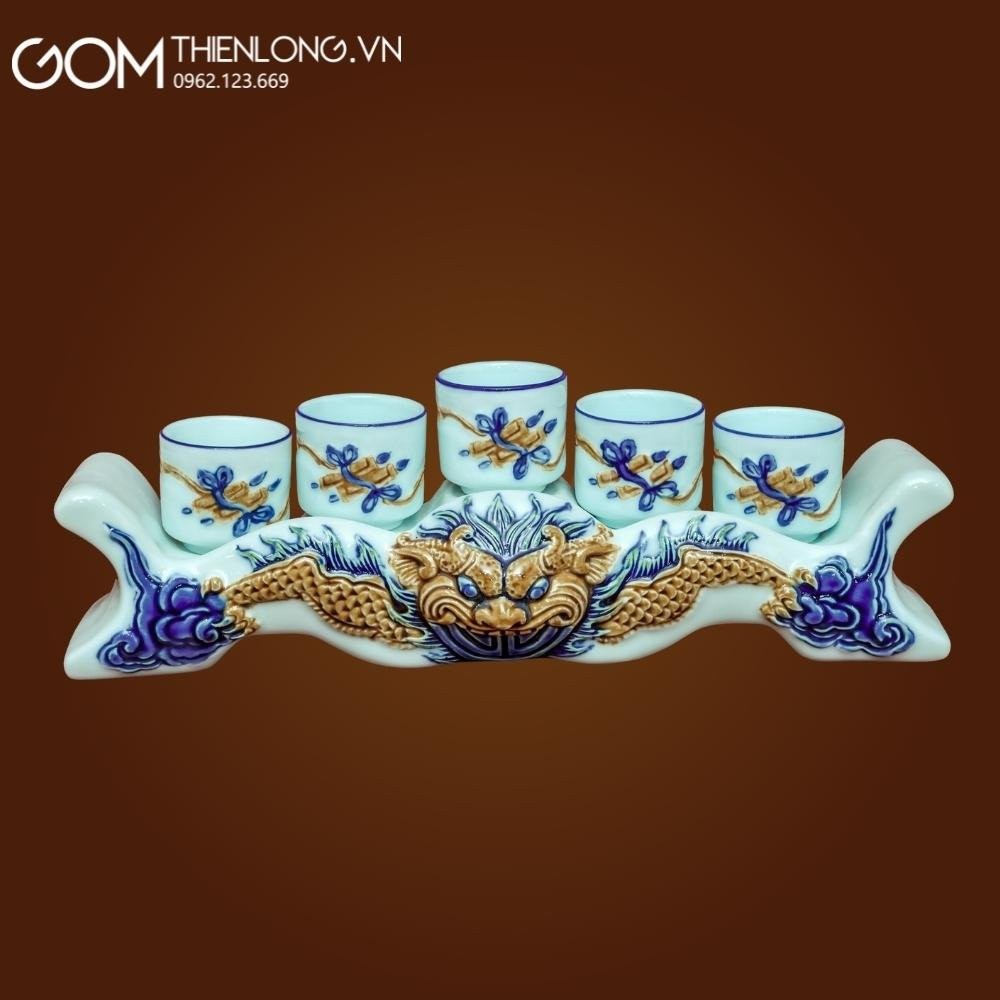 Bộ Đồ Thờ Thần Tài Men Ngọc Đắp Nổi 236988FIX