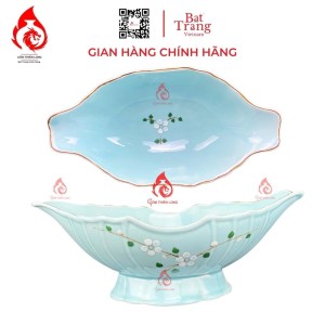 Bát Đựng Gà Cúng Xanh Ngọc Đào Trắng 230932