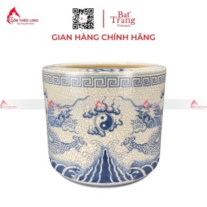 Bát Hương Men Rạn Vẽ Rồng R060723