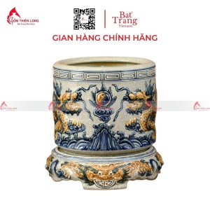 Bát Hương Men Rạn Đắp Nổi Rồng 236686